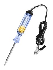 6V12V24V Automotive Circuit Tester Long Steel Probe Black 1 Pcs