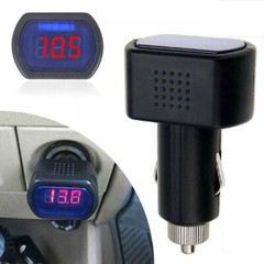 2pcs 12V/24V LED Car Auto Battery Electric Cigarette Lighter Voltmeter Tester