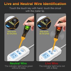 1-Compact Voltage Tester Pen With LED Indicators For DIY Work VFGN