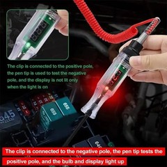 1-Pack Automotive Test Light Digital LED Car Truck Circuit Tester, DC 6V/12V/24V