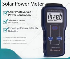 Solar Visible Light Intensity, Solar Power Measurement, Radiometer, Photometry
