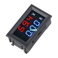 DC 100V 10A Voltmeter Ammeter Blue + Red LED Dual Digital Volt Amp Meter Gauge