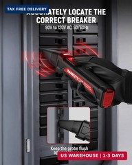 KAIWEETS Circuit Breaker Finder Tool Kit, GFCI Outlet Tester with Dual-Sided LED