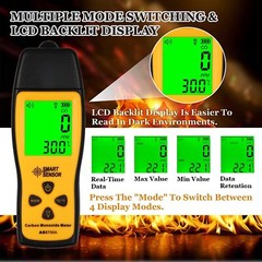 Handheld Carbon Monoxide Meter CO Gas Leak Detector High PPM Temp Precision Alar