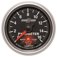 Auto Meter 3646 Sport-Comp PC Pyrometer Gauge 2.3125 in.