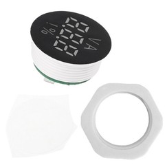 Round Digital Voltmeter Voltage Meter Voltage Gauge Meter 2/3 Wires Connection