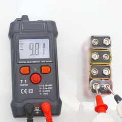 Compact Digital Multimeter 4000 Counts Auto Range with NCV Tester for Field Use