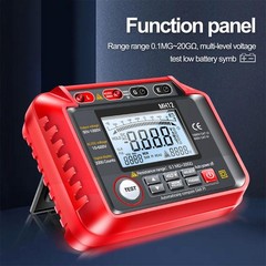MH12 Insulation Resistance Meter with Backlit LCD Screen and Data Storage