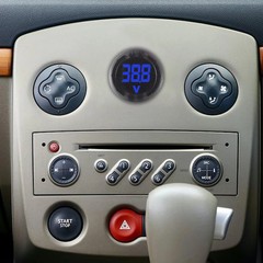 6 Pieces DC 4-100V Car Voltage Gauge LED Digital Display 12V 24V Waterproof