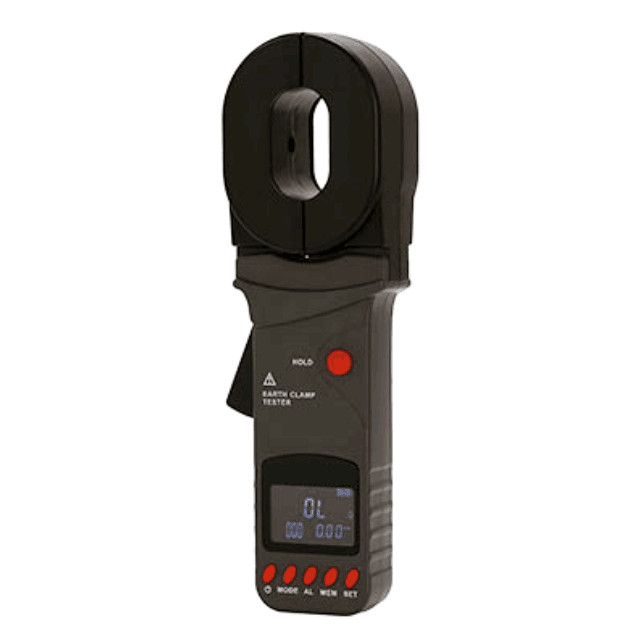 Protable Clamp Earth Ground Resistance Tester Meter with Resolution 0.001Ω–//