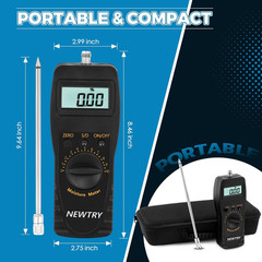 Moisture Meter Powder-Moisture Tester Range 0-100% Plastic Moisture Meter Resolu