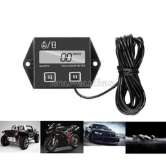 Digital LCD RPM Tach Hour Meter Speedometer Gauge For Motorcycle 2/4 Stroke
