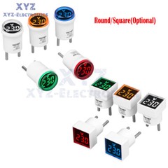 230V Digital AC Voltmeter Indicator Voltage Meter Measure 50-500V Socket Tester