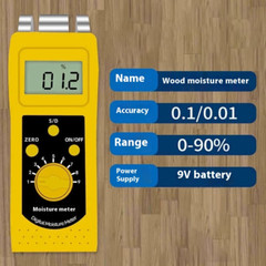 DM200 Textile Moisture Meter Digital Moisture Meter for Garment Fabric DM200T