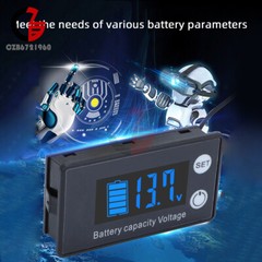 LiFePO4 Battery Capacity Tester Indicator Voltmeter Li-ion Lead-acid DC 7-70V