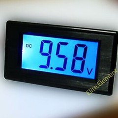 DC 0-19.99V Blue Large LCD Battery Indicator Monitor Voltage Meter Volt Tester