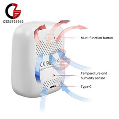 Portable WiFi Air Quality Monitor CO2 Temp & Humidity NDIR Sensor APP Control