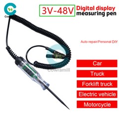 20A Circuit Tester Probe 3-48V Electric Car Fuse Test Light Voltage Pen Detector