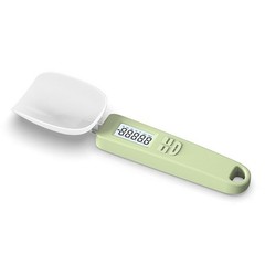 S014 Space-Saving Kitchen Scale with Measuring Spoon 500g 0.1g Resolution