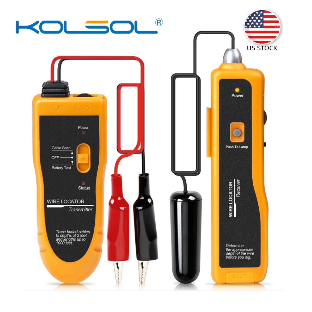 Kolsol F02 Underground Wire Locator Cable Tester for Locate Wires Pet Fence Wire