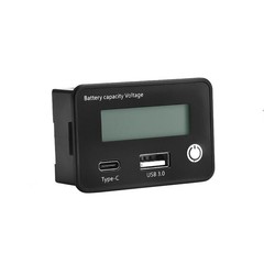 USB Type-C Battery Capacity Voltmeter Tester Lithium Voltage Meter Gauge Monitor