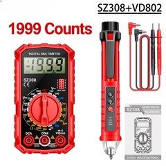 Portable Digital Multimeter SZ308 with Data for retention and Detection