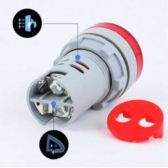 2//4/8x AC60-500V 22MM LED Voltmeter Voltage Meter Indicator Pilot Light 5 Color