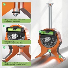 Upgraded Pipe Center Finder, Y-Shape Base with Fully Embedded Magnets, Dial B…