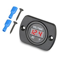 DC 12V-24V LED Digital Voltmeter Gauge Car Motorcycle Boat Battery Voltage Meter