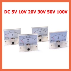 DC Analog Volt Voltage Needle Panel Meter Voltmeter Gauge 85C1 DC 5V – 100V
