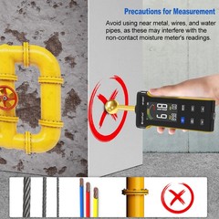 Moisture Detector for Walls Floor Wood Concrete Non Invasive Tester 0 to 100 US