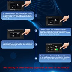 Battery Monitor Golf Cart Battery Meter 12V 24V 48V 60V 72V 84V Digital Multi…