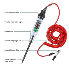 Probador De Corriente Electrica Automotriz Fusibles 6-12V Con Luz Indicadora New