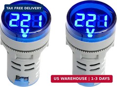 NOYITO 80-500V AC Digital Voltmeter 110V 220V 380V Red Green Yellow Blue White L