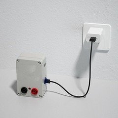 Continuity Tester Audible Visual Alarm Indicator Light Built-in 9V Battery