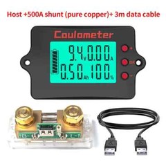DC 120V 100A 500A Battery Cell Capacity Tester Integrated VOLT AMP Coulomb Meter