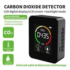 3-in-1 Air Quality Monitor CO2 Temp Moisture 400-5000PPM Carbon Dioxide Detector