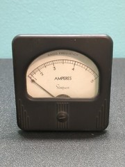 SIMPSON DC AMPERES Panel METER 0 – 5 RANGE