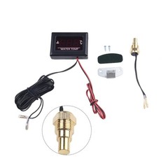 Car Engine Digital Water Temperature Gauge Complete Kit with Sensor Plug 12V~24V