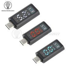 DC5-24V intelligent Digital Voltage Watt Power Meter Type-C PD100W Fast Charging