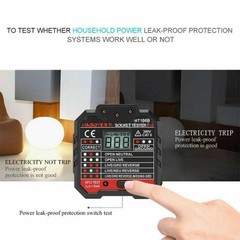 US HT106B Advanced Electric Socket Tester GFCI Test Mains Fault Checker b