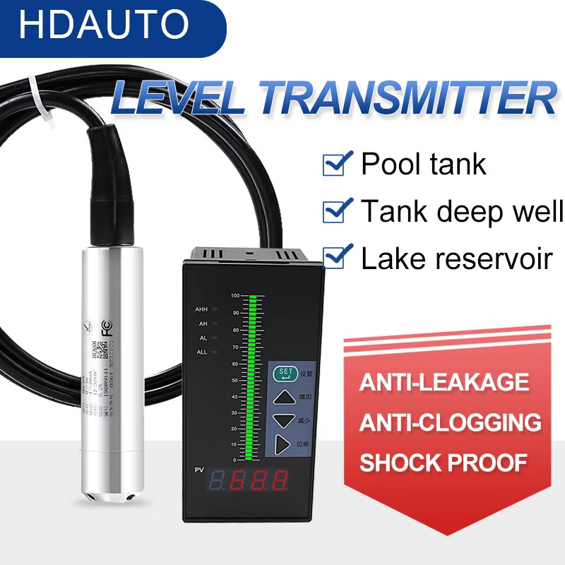 81-90m 4-20mA deep well level indicator and sensor monitor system level water le