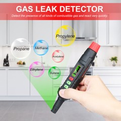 Portable Combustible Gas Leak Detector W/ Audible&Visual Alarm Natural Gas V0J0