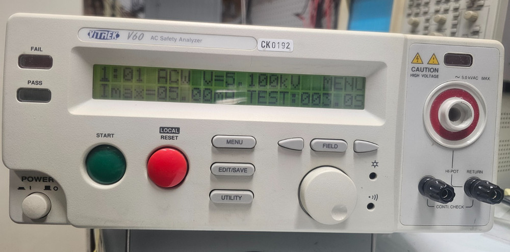 Vitrek v60 ac safety analyzer hipot tester