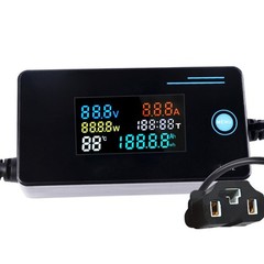 Car for CHARGER Voltage Detector with Digital Voltmeter Ammeter Tester 8 120V