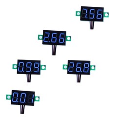 5Pack DC 030V Mini Voltmeter Gauge Tester for Car & Motorcycle Battery Monitor