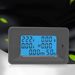 6 In 1 Digital LCD Meter Voltage 110-250V Current 100A Power Monitor Panel With