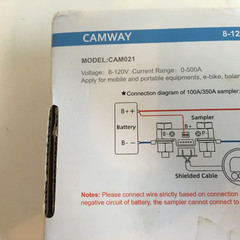 CAMWAY Battery Monitor 8-120V CAM021 Voltmeter Ammeter Voltage Current Meter