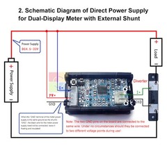 0.28-inch LED Digital Voltage Current Panel Meter Voltmeter DC 0-300V 10/50/100A
