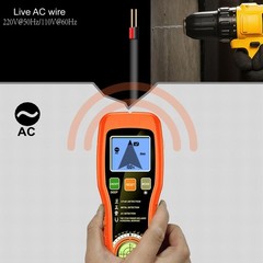 7-in-1 Handheld Detector for Studs Joists Metal Pipes Live Wires Timber